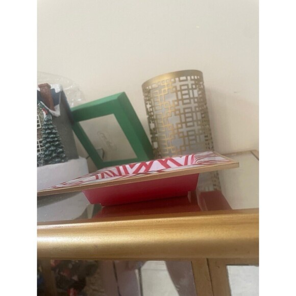 Jayes studio Cane Enameled Smidge Tray red white - Picture 6 of 10